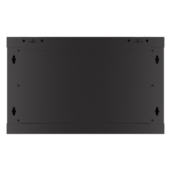 Szafa wisząca 19 cali 6U 600x450 drzwi perforowane (flat pack) czarna