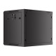 Szafa wisząca 19 cali 9U 600x450 drzwi perforowane (flat pack) czarna