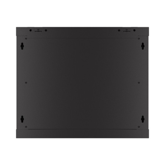 Szafa wisząca 19 cali 9U 600x450 drzwi perforowane (flat pack) czarna