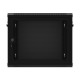 Szafa wisząca 19 cali 9U 600x450 drzwi perforowane (flat pack) czarna