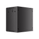 Szafa wisząca 19 cali 12U 600x450 drzwi perforowane (flat pack) czarna
