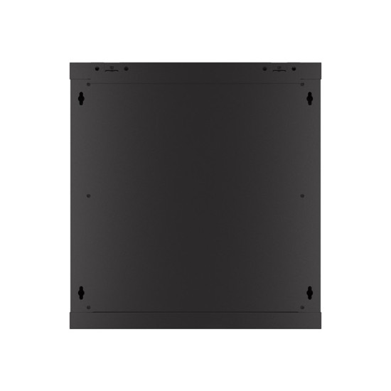 Szafa wisząca 19 cali 12U 600x450 drzwi perforowane (flat pack) czarna