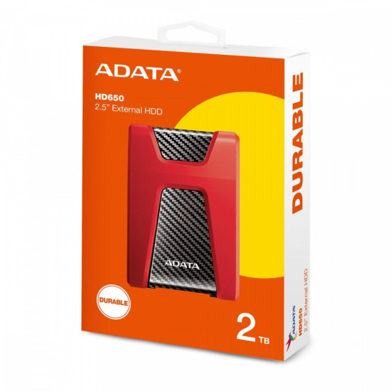 DashDrive Durable HD650 2TB 2.5' USB3.1 Czerwony