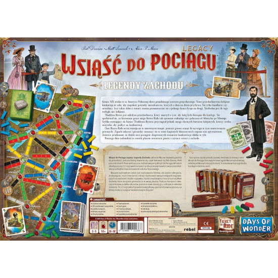 Gra Wsiąść do Pociągu: Legacy - Legendy Zachodu