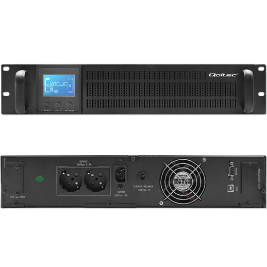 Zasilacz awaryjny UPS RACK | 1kVA | 800W | LCD 