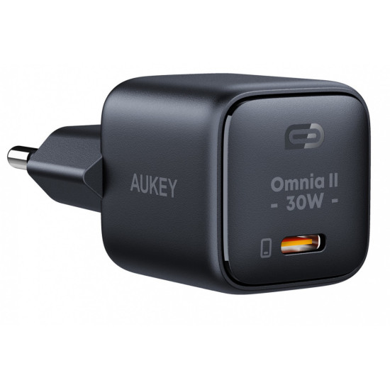 PA-B1L Black Omnia II Mini ładowarka sieciowa 1xUSB-C PowerDelivery 30W 5A