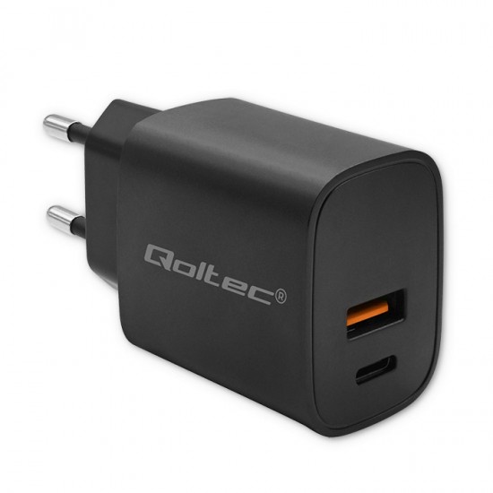 Ładowarka GaN Power Pro | 1xUSB-C | 1xUSB | 30W | 5-20V | 1.5-3A | Czarna 