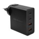 Ładowarka GaN Power Pro | 2xUSB-C | 2xUSB | 130W | 5-20V | 1.5-5A| PD | Czarna 