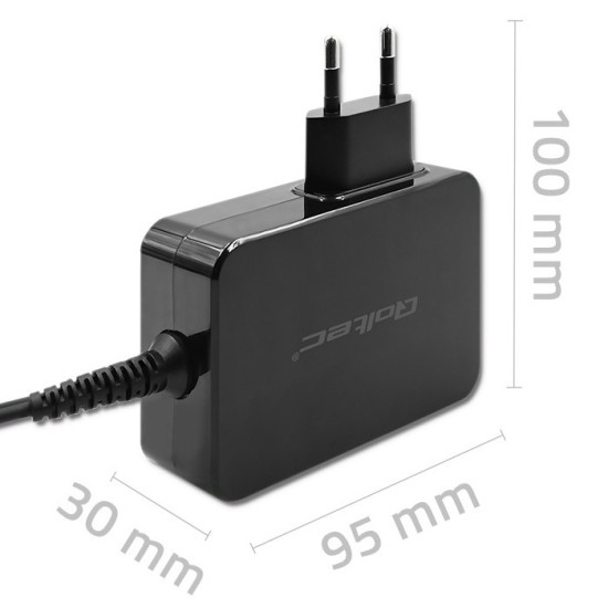 Ładowarka GaN Power Pro | 1xUSB-C | 90W | 5-20V | 3-4.5A | Czarna 