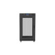 Szafa stojąca 19 cali 22U 600x600 drzwi perforowane LCD (Flat pack) V2 czarna
