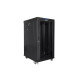 Szafa stojąca 19 cali 22U 600x800 drzwi szklane LCD (flat pack) v2 czarna