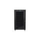 Szafa stojąca 19 cali 22U 600x800 drzwi szklane LCD (flat pack) v2 czarna
