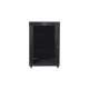Szafa stojąca 19 cali 22U 800x1000 drzwi szklane LCD (flat pack) V2 czarna