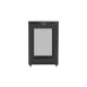 Szafa stojąca 19 cali 22U 800x1000 drzwi perforowane LCD (flat pack) V2 czarna