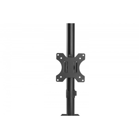 Uchwyt biurkowy pionowy 2xLCD max. 32 cale 8kg, zaciskowy, czarny