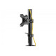 Uchwyt biurkowy pionowy 2xLCD max. 32 cale 8kg, zaciskowy, czarny