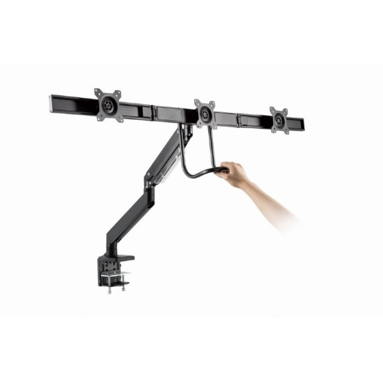 Ramię regulowane na 3 monitory 17 - 27 cali 6kg 