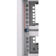 Szafka wisząca rack 4U 600x600 szara szklane drzwi