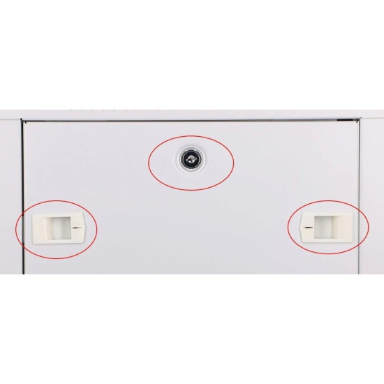 Szafka wisząca rack 4U 600x600 szara szklane drzwi