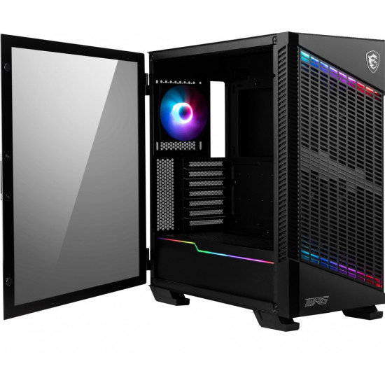 Obudowa MPG VELOX 100P AIRFLOW TEMPERED GLASS 2USB 3.1 