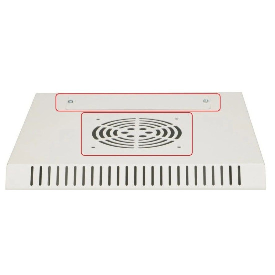 Szafa rack 6U 10 cali szara wisząca 