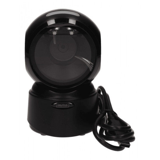 Czytnik kodów kreskowych przewodowy stacjonarny USB-A 1.4m, 1D i 2D, zgodny z kodami QR 