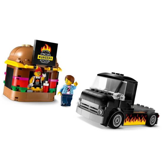 Klocki City 60404 Ciężarowka z burgerami