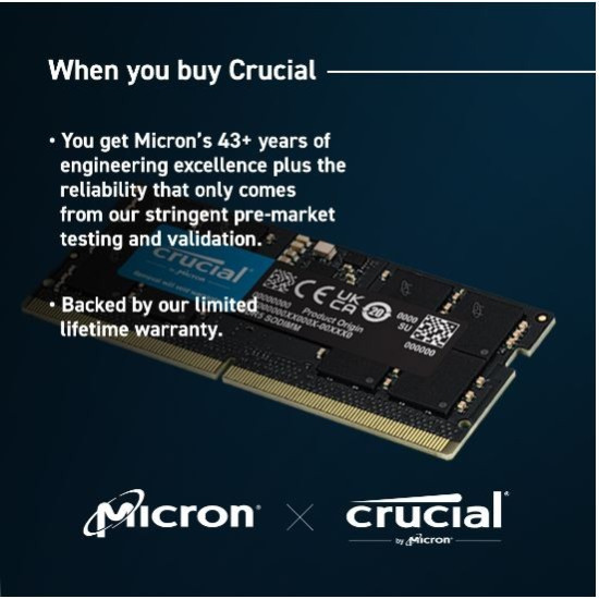 Pamięć do notebooka DDR5 SODIMM  96GB(2*48) /5600 CL46 (16Gbit) 