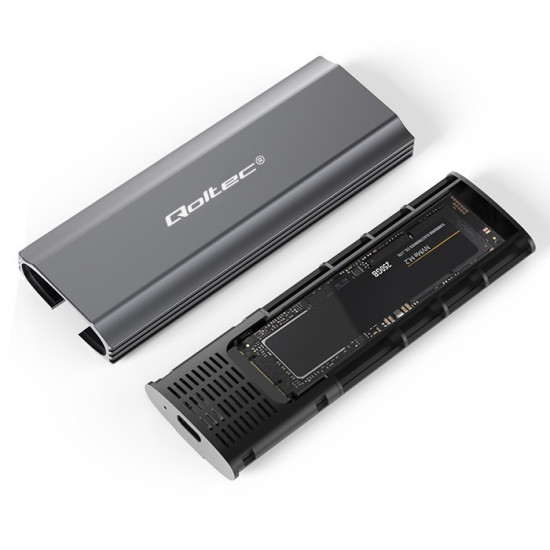 Obudowa | kieszeń NV2271 na dysk M.2 SSD | SATA | NVMe | USB-C | 2TB 