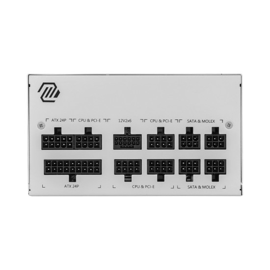 Zasilacz modularny MAG A850GL PCIE5 850W 80PLUS GOLD biały