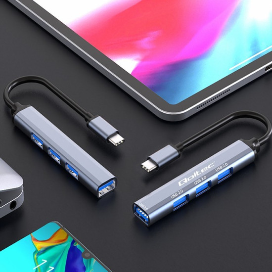 HUB adapter USB-C 3.1 4w1 | USB 3.0 | 3x USB 2.0 