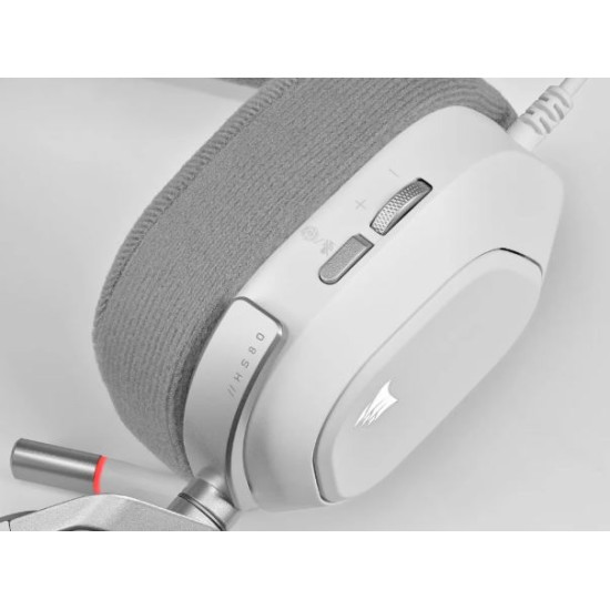 Słuchawki HS80 RGB USB Wired White 