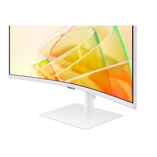 Monitor 34 cale LS34C650TAUXEN VA 3440x1440 UWQHD 21:9 1xHDMI 1xDP 2xTB 4.0 (90W/15W) 3xUSB 3.0 LAN (RJ45) 5ms 100Hz HAS+PIVOT zakrzywiony głośniki bi