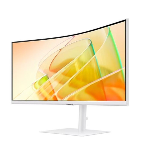 Monitor 34 cale LS34C650TAUXEN VA 3440x1440 UWQHD 21:9 1xHDMI 1xDP 2xTB 4.0 (90W/15W) 3xUSB 3.0 LAN (RJ45) 5ms 100Hz HAS+PIVOT zakrzywiony głośniki bi