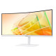 Monitor 34 cale LS34C650TAUXEN VA 3440x1440 UWQHD 21:9 1xHDMI 1xDP 2xTB 4.0 (90W/15W) 3xUSB 3.0 LAN (RJ45) 5ms 100Hz HAS+PIVOT zakrzywiony głośniki bi