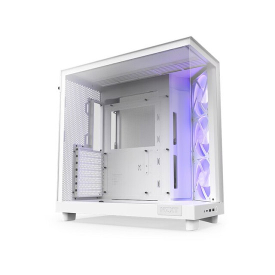 Obudowa H6 Flow RGB z oknem Biała 