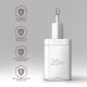 Ładowarka sieciowa ACU-PQ20W  20W QC3.0/AFC/FCP + PD type-C Biała