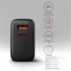 Ładowarka sieciowa ACU-PQ45 2-port  QC3.0,4.0/AFC/FCP/PPS/Apple  + PD type-C, 45W, Czarna