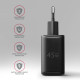Ładowarka sieciowa ACU-PQ45 2-port  QC3.0,4.0/AFC/FCP/PPS/Apple  + PD type-C, 45W, Czarna