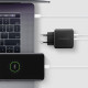 Ładowarka sieciowa ACU-PQ45 2-port  QC3.0,4.0/AFC/FCP/PPS/Apple  + PD type-C, 45W, Czarna
