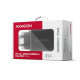 Ładowarka sieciowa ACU-PQ45 2-port  QC3.0,4.0/AFC/FCP/PPS/Apple  + PD type-C, 45W, Czarna