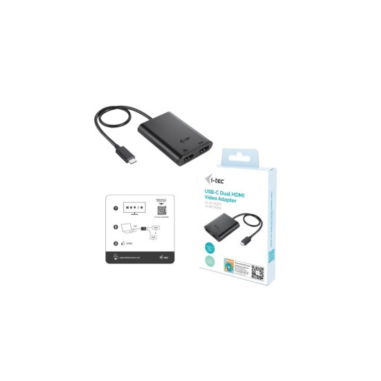 Adapter video USB-C Dual 4K/60Hz (single 8K/30Hz) HDMI