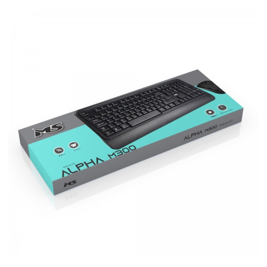 Zestaw bezprzewodowy klawiatura + mysz Alpha M300 