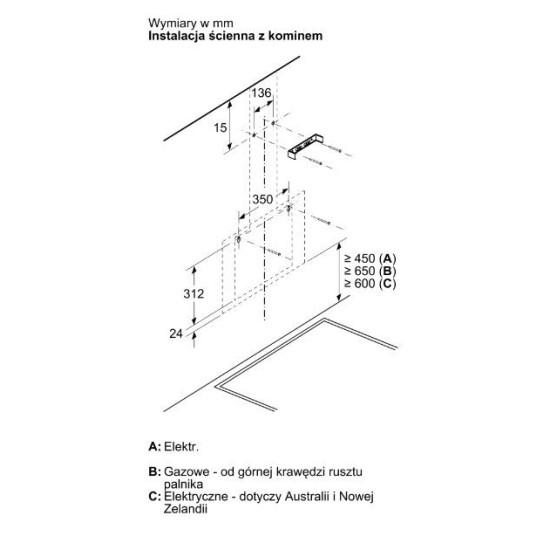 Okap DWK65DK20 biały