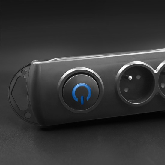 Listwa antyprzepięciowa | 6 gniazd | 3,0m 