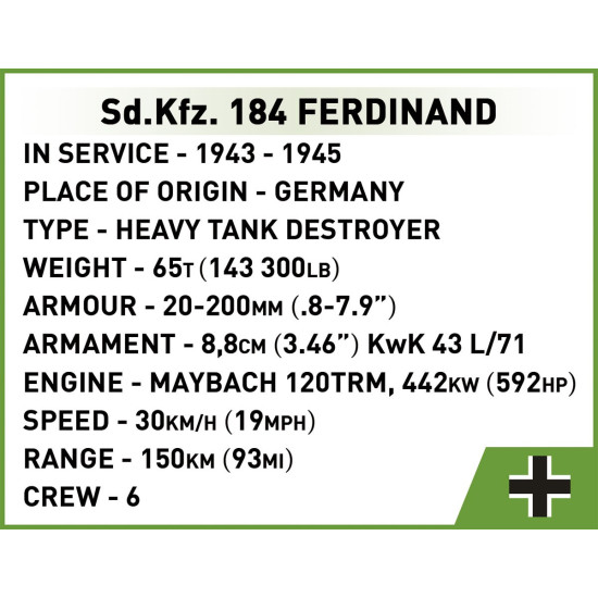 Klocki Sd.Kfz. 184 Ferdinand 