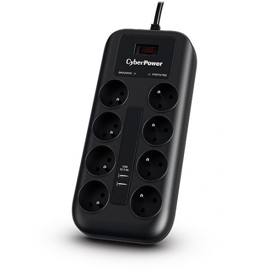 Listwa przepięciowa P0820SUF0-FR 8xFR/2xUSB 