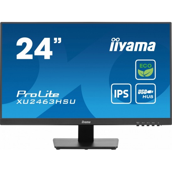 Monitor 24 cale XU2463HSU-B1 IPS,100HZ,ECO,3ms,SLIM,HDMI,DP,2x USB3.2 ,TCO,EPEAT 