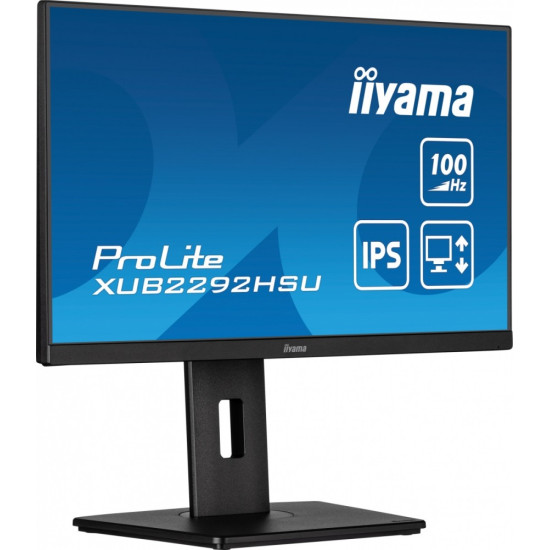 Monitor 21.5 cala XUB2292HSU-B6 IPS,100Hz,FreeSync,PIVOT,0.4ms,HDMI,  DP,4xUSB(3.2),2x2W,HAS(150mm)