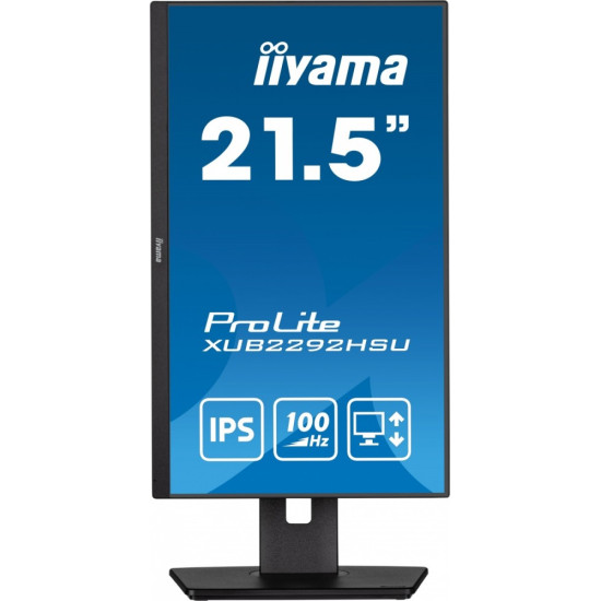 Monitor 21.5 cala XUB2292HSU-B6 IPS,100Hz,FreeSync,PIVOT,0.4ms,HDMI,  DP,4xUSB(3.2),2x2W,HAS(150mm)